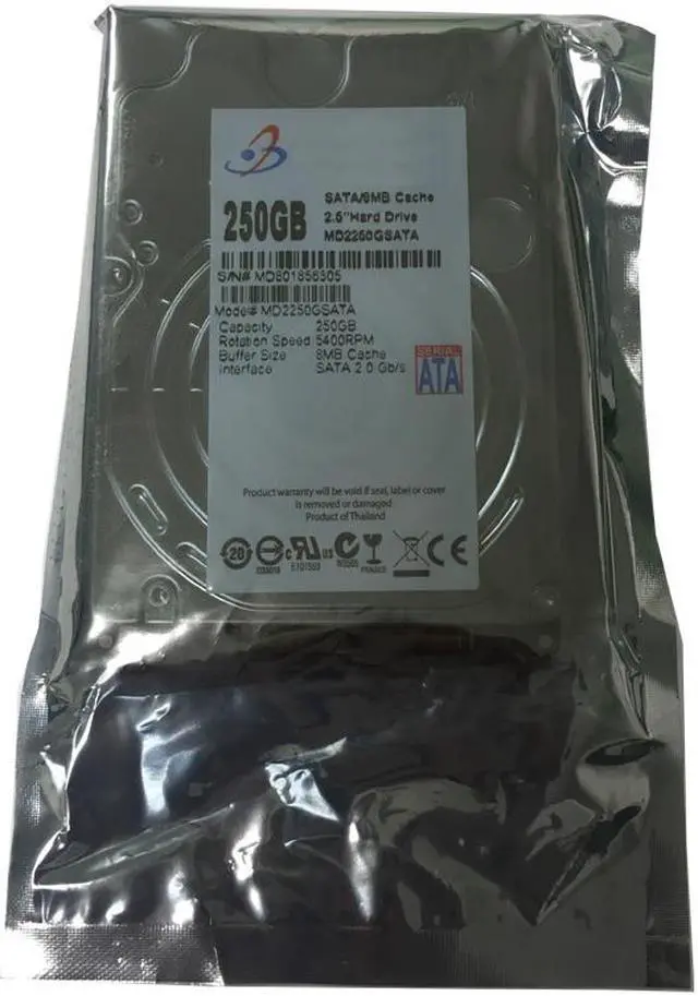 Alt view image 3 of 5 - WL 250GB 8MB Cache 5400RPM SATA 3.0Gb/s 2.5" Internal Laptop Hard Drive w/1-Year Warranty