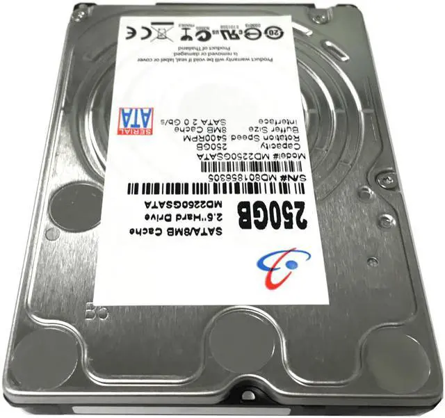 Alt view image 4 of 5 - WL 250GB 8MB Cache 5400RPM SATA 3.0Gb/s 2.5" Internal Laptop Hard Drive w/1-Year Warranty