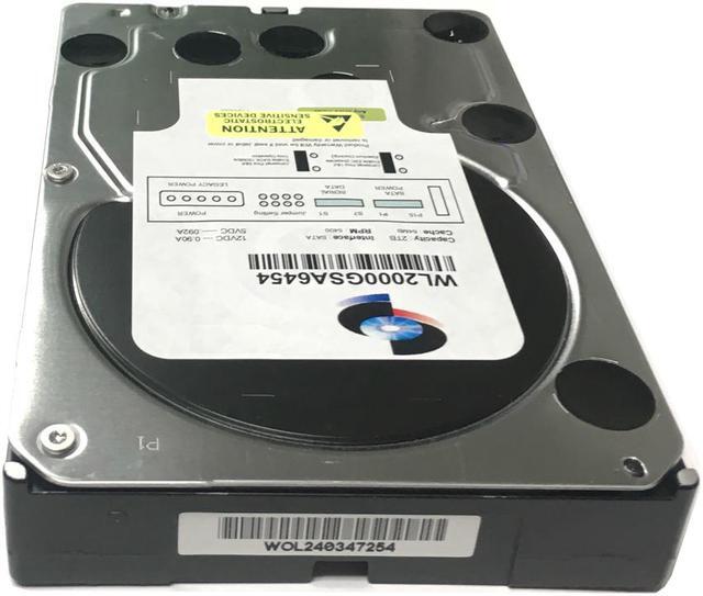 Alt view image 3 of 5 - WL 2TB 64MB Cache 5400RPM SATA III (6.0Gb/s) (Low Power & Heavy Duty) 3.5" Internal Hard Drive (NAS & CCTV DVR) - w/ 1 Year Warranty