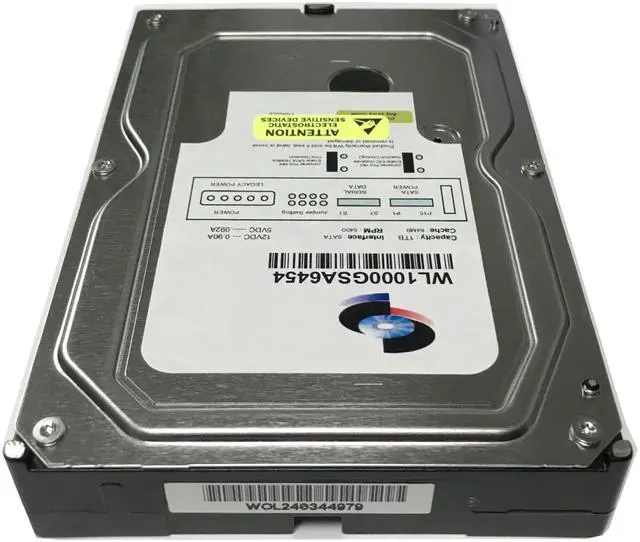 Alt view image 4 of 5 - WL 1TB 64MB Cache 5400RPM SATA III (6.0Gb/s) (Low Power & Heavy Duty) 3.5" Internal Hard Drive (NAS & CCTV DVR) - w/ 1 Year Warranty