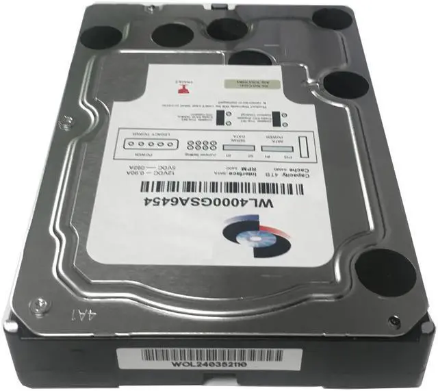 Alt view image 3 of 5 - WL 4TB 64MB Cache 5400RPM SATA III (6.0Gb/s) 3.5" Internal Desktop Hard Drive (PC, NAS & CCTV DVR) - w/ 1 Year Warranty