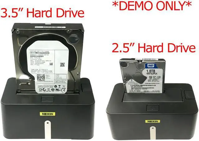 Alt view image 5 of 5 - NEXIN NEX-DS1U3 USB 3.0 Hard Drive Docking Station + WL 1TB 3.5" SATA Hard Drive (Combo)