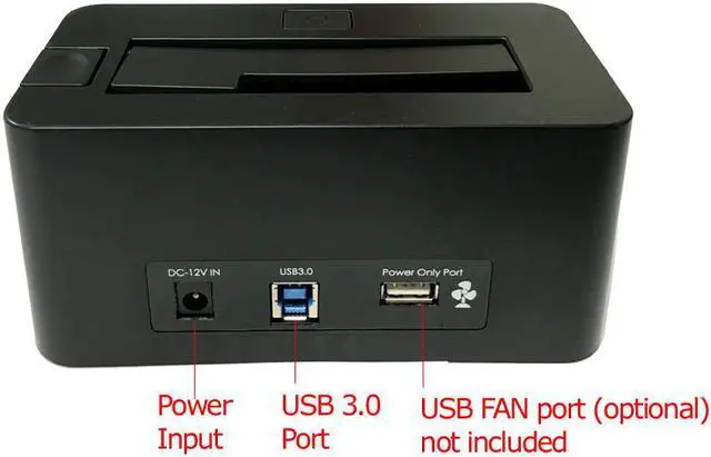 Alt view image 4 of 5 - NEXIN NEX-DS1U3 USB 3.0 Hard Drive Docking Station + WL 3TB 3.5" SATA Hard Drive (Combo)