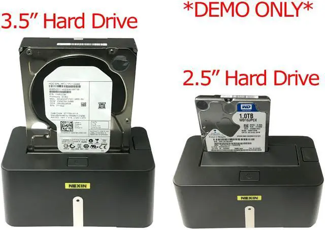 Alt view image 3 of 5 - NEXIN NEX-DS1U3 USB 3.0 Hard Drive Docking Station + WL 4TB 3.5" SATA Hard Drive (Combo)