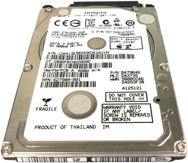 Hitachi Travelstar Z7K320 HTS723232A7A364 320GB 7200 RPM Hitachi Travelstar Z7K320 HTS723232A7A364 320GB 7200 RPM