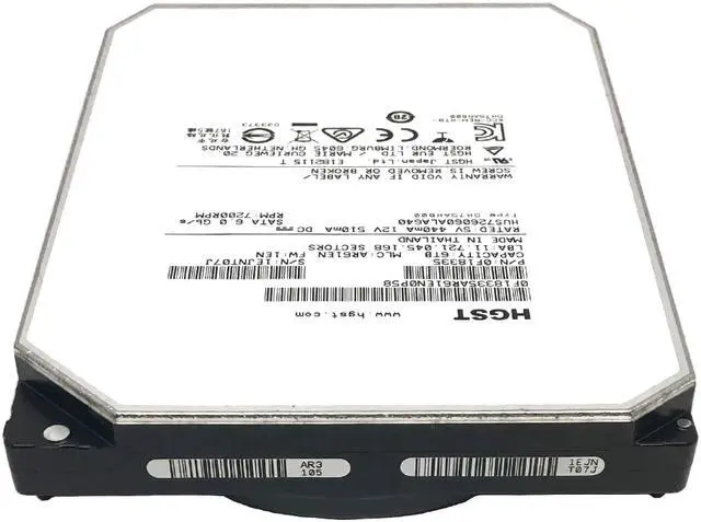 Alt view image 3 of 5 - HGST Ultrastar HE6 HUS726060ALA640 (0F18335) 6TB 7200RPM 64MB Cache SATA 6.0Gb/s 3.5" Enterprise Hard Drive