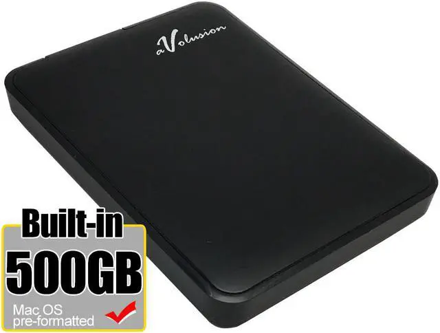 Main image of Avolusion 500GB USB 3.0 Portable External Hard Drive (MacOS Pre-Formatted) HD250U3-Z1 - Retail w/2 Year Warranty