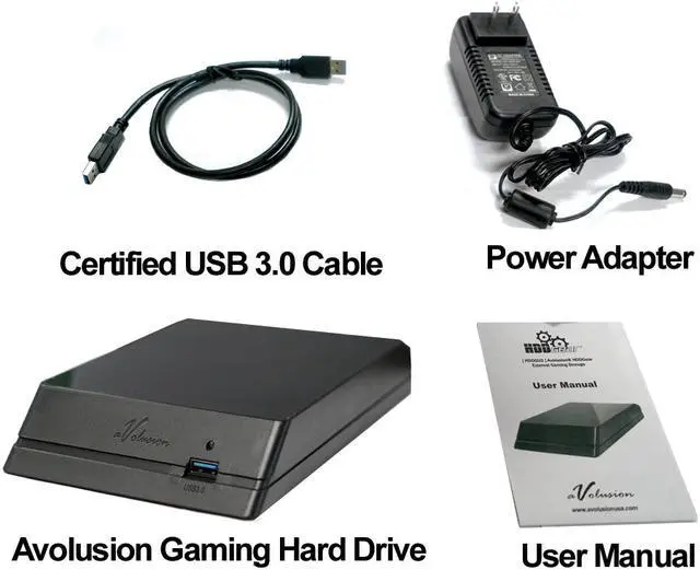 Alt view image 3 of 5 - Avolusion HDDGear 3TB USB 3.0 External Gaming Hard Drive (for XBOX ONE, XBOX ONE S, XBOX ONE X) - 2 Year Warranty