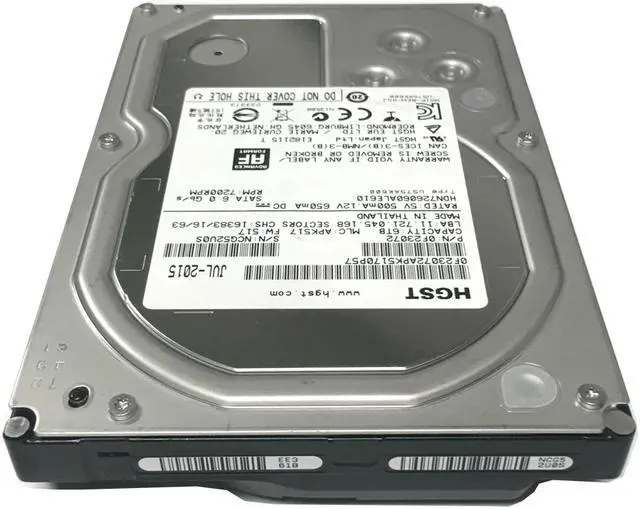 Alt view image 4 of 5 - HGST Deskstar HDN726060ALE610 (0F23072) 6TB 7200RPM 128MB Cache SATA 6.0Gb/s 3.5" NAS Hard Drive