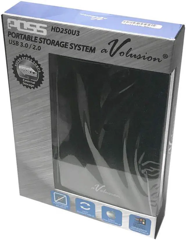 Alt view image 3 of 7 - Avolusion HD250U3 1TB USB 3.0 Portable External Gaming PS4 Hard Drive (PS4 Pre-Formatted) - Retail w/2 Year Warranty