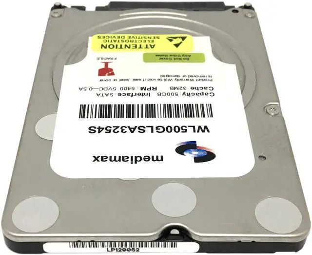 Alt view image 4 of 5 - WL 500GB 32MB Cache 5400RPM SATA III (6.0Gb/s) 7mm 2.5" Notebook Hard Drive - 1 Year Warranty