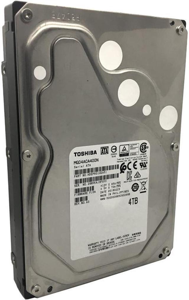 Alt view image 3 of 5 - Toshiba MG04ACA400N - 4TB 3.5" SATA 7.2K 6Gb/s Non Hot-Swap HDD