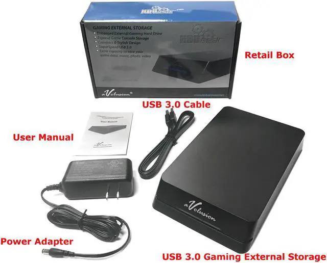 Alt view image 4 of 8 - Avolusion HDDGear Pro 2TB (2000GB) 7200RPM 64MB Cache USB 3.0 External Gaming Hard Drive (for Xbox ONE X/S, Pre-Formatted) - 2 Year Warranty