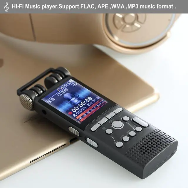 Alt view image 6 of 7 - Professional Voice Activated Digital Voice Recorder 16GB USB Spy Pen Non-Stop 70hrs Recording PCM 1536Kbps,Support TF-Card, Cellphone Recorder and Dictaphone Recorder