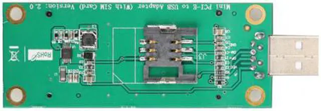 Alt view image 13 of 13 - Mini PCI-e Wireless to USB Adapter card With SIM Card Slot Test WWAN module
