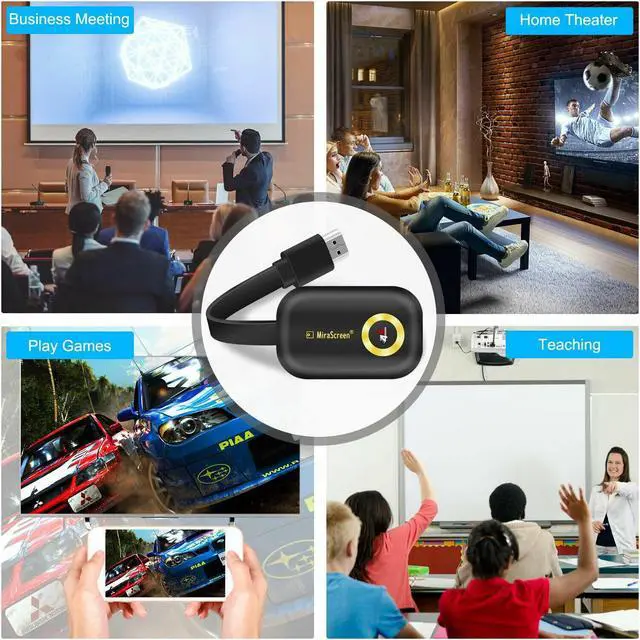 Alt view image 4 of 5 - 4K WIFI 1080P Wireless Display TV Dongle Adapter HDMI Receiver Airplay Miracast