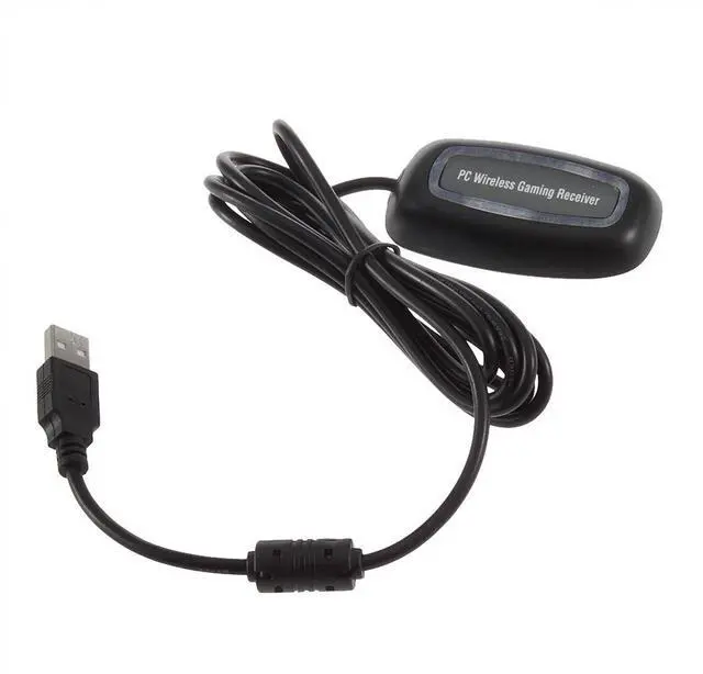 Alt view image 2 of 5 - Black Wireless Gaming USB Adapter Receiver for Microsoft XBOX 360 PC Controller