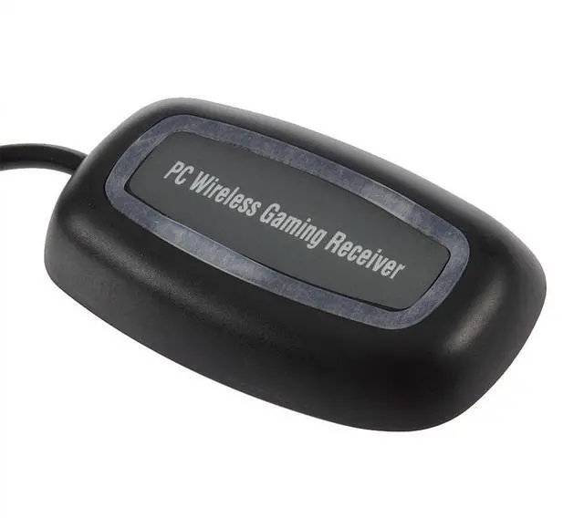 Alt view image 3 of 5 - Black Wireless Gaming USB Adapter Receiver for Microsoft XBOX 360 PC Controller