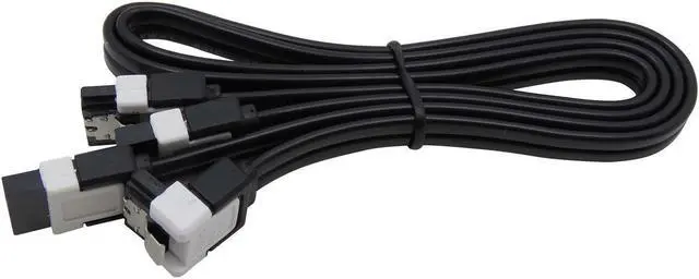 Main image of 2PCS SATAIII 3.0 6Gb/s Data Straight Right Angle HDD SSD cable for ASUS sata3