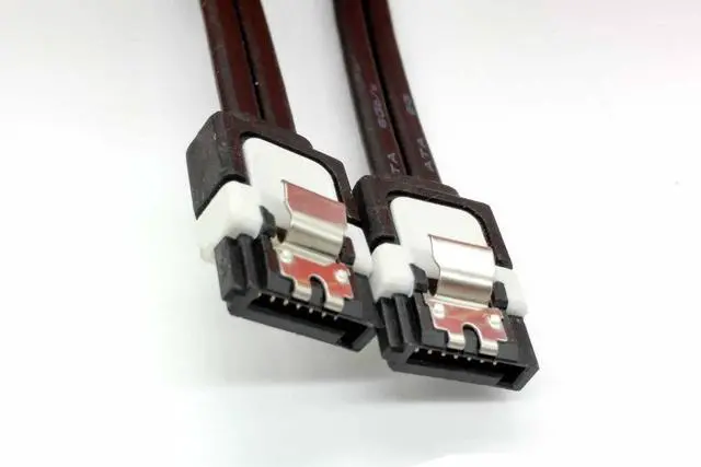 Alt view image 5 of 5 - 2PCS SATAIII 3.0 6Gb/s Data Straight Right Angle HDD SSD cable for ASUS sata3