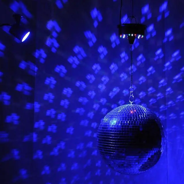 Alt view image 3 of 13 - Large 12" Mirror Glass Disco Ball DJ Dance Home Party Bands Club Stage Lighting