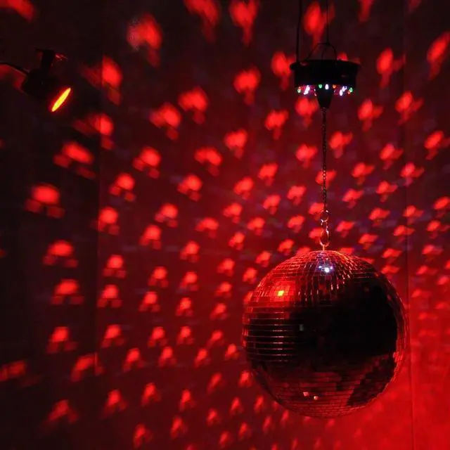 Alt view image 4 of 13 - Large 12" Mirror Glass Disco Ball DJ Dance Home Party Bands Club Stage Lighting