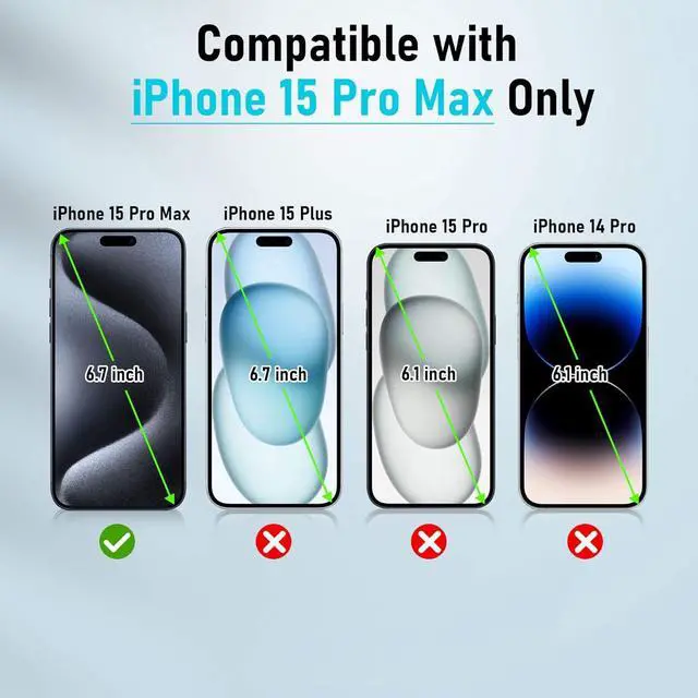 Alt view image 5 of 7 - ZEROLEMON Battery Case for iPhone 15 Pro Max, 10000mAh with 18W Fast Phone Charging Power, RuggedJuicer Extended Battery Charger with Cover for iPhone 15 Pro Max - Black