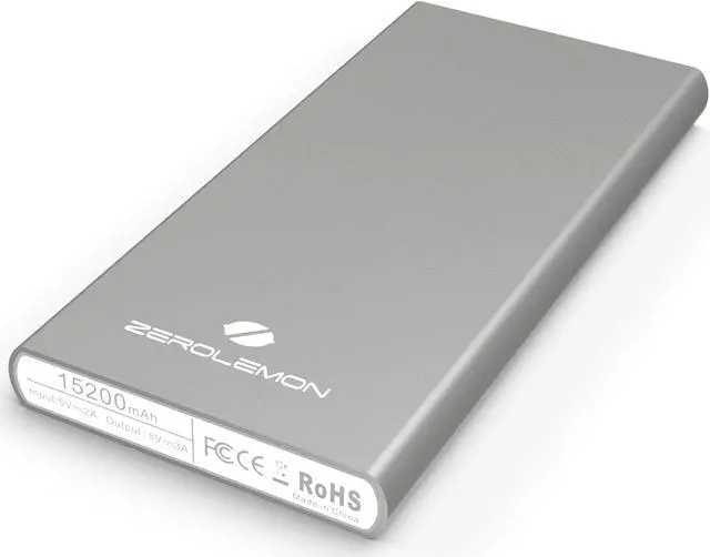 Alt view image 2 of 5 - ZeroLemon 15200mAh JuiceBox External Battery Power Bank for iPhone 7/iPhone 7 Plus, Samsung and More- Space Grey
