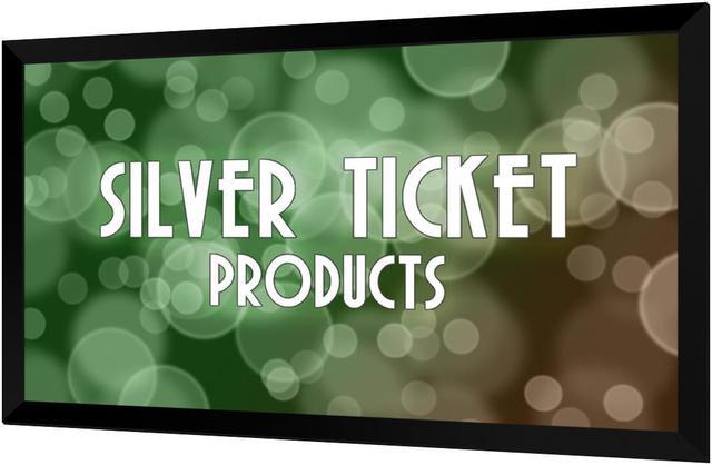 silver ticket fixed frame projector screen