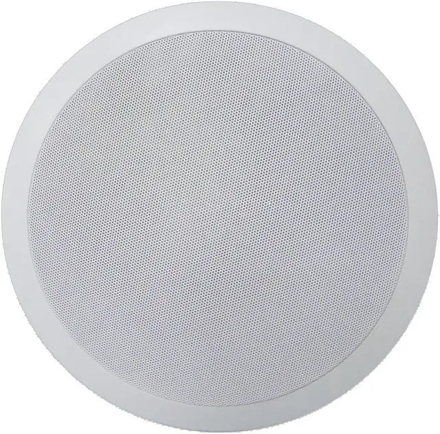 Alt view image 2 of 15 - 82C Silver Ticket 8" 120-Watt 2-Way In-Ceiling Speaker with Pivoting Tweeter (1 Speaker, White)