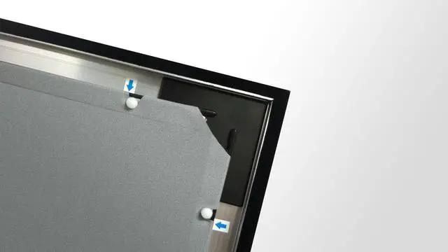 Alt view image 6 of 7 - STR-235138-S Silver Ticket 138" Diagonal 2.35:1 Cinema Format (6 Piece Fixed Frame) Projector Screen Ambient Light Rejecting Silver-Grey Material for 2D and 3D