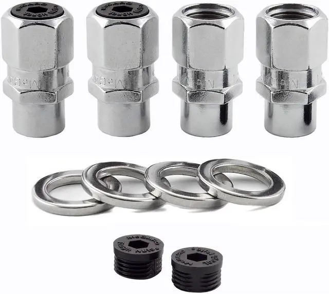 Alt view image 6 of 14 - McGard 60127 Chrome Racing Pro Stock .490" Shank Style Lug Nut Set (1/2"-20)