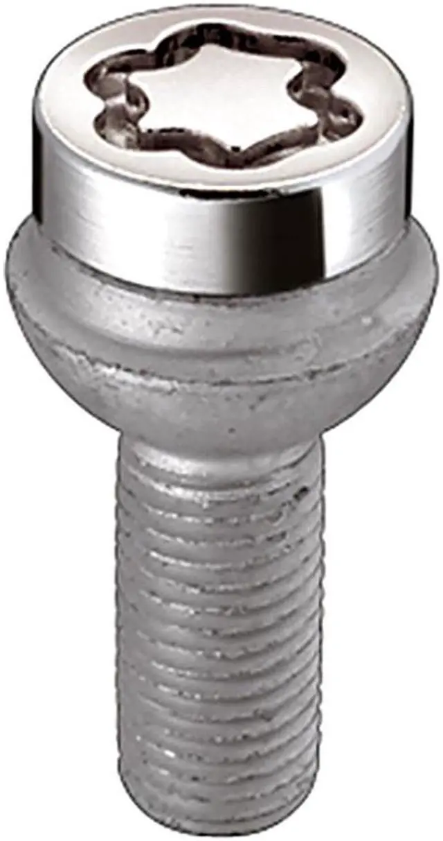 Alt view image 6 of 14 - McGard 28174 Chrome Bolt Style Radius Seat Lock Bolt Set (M14 x 1.5)