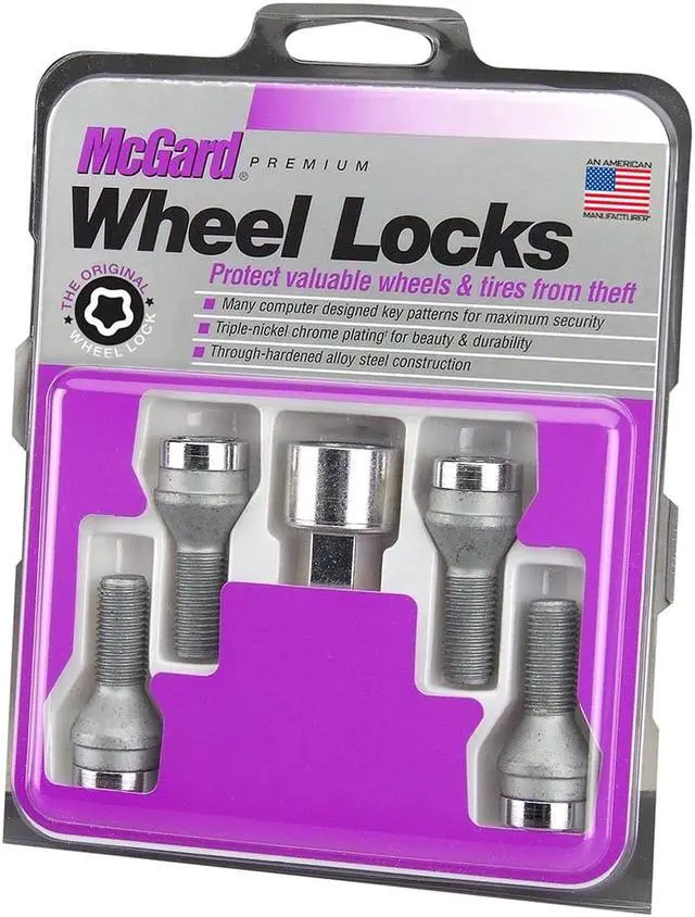 Alt view image 4 of 16 - McGard 27179 Chrome Bolt Style Cone Seat Wheel Lock Set (M12 x 1.5)