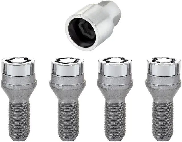 Alt view image 6 of 20 - McGard 27226 Chrome Bolt Style Cone Seat Wheel Lock Set (M14 x 1.25)