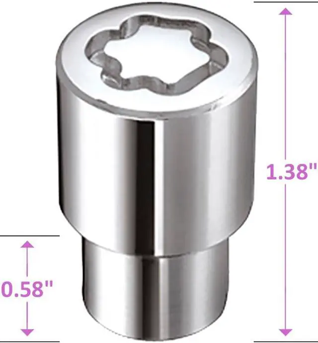 Alt view image 7 of 13 - McGard 21120 Chrome Regular Shank Wheel Lock Set (1/2"-20)