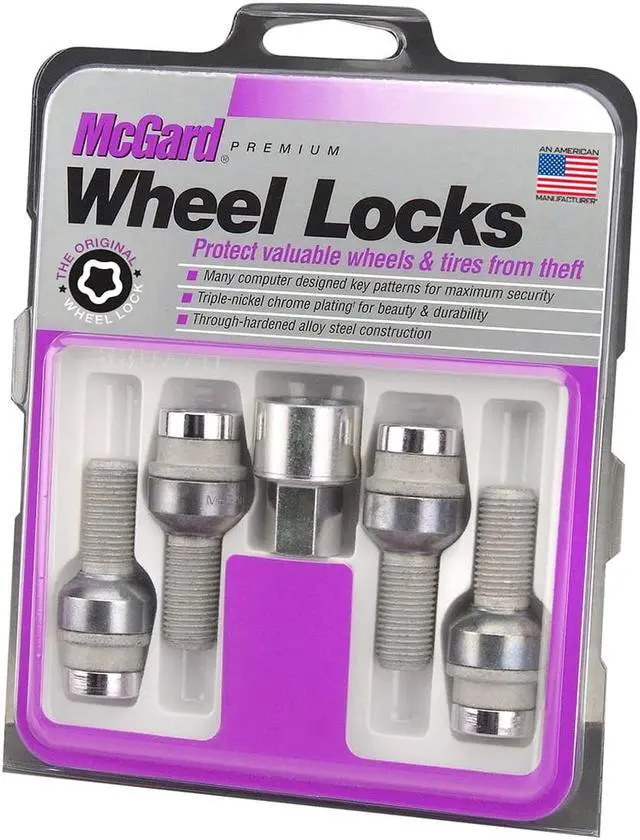 Alt view image 5 of 16 - McGard 28020 Chrome Bolt Style Radius Seat Lock Bolt Set (M14 x 1.5)
