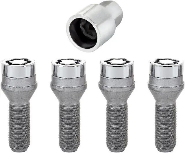 Alt view image 6 of 12 - McGard 27205 Chrome Bolt Style Cone Seat Wheel Lock Set (M14 x 1.5)