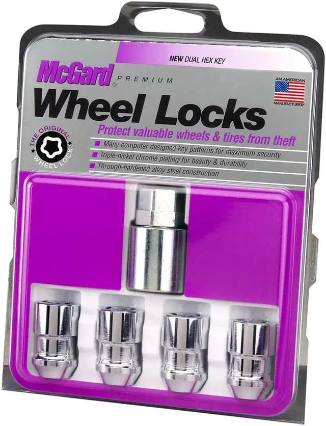 Alt view image 6 of 20 - MCGARD Chrome 12 mm x 1.50 Thread Cone Seat Premium Wheel Lock 4 pc P/N 24137