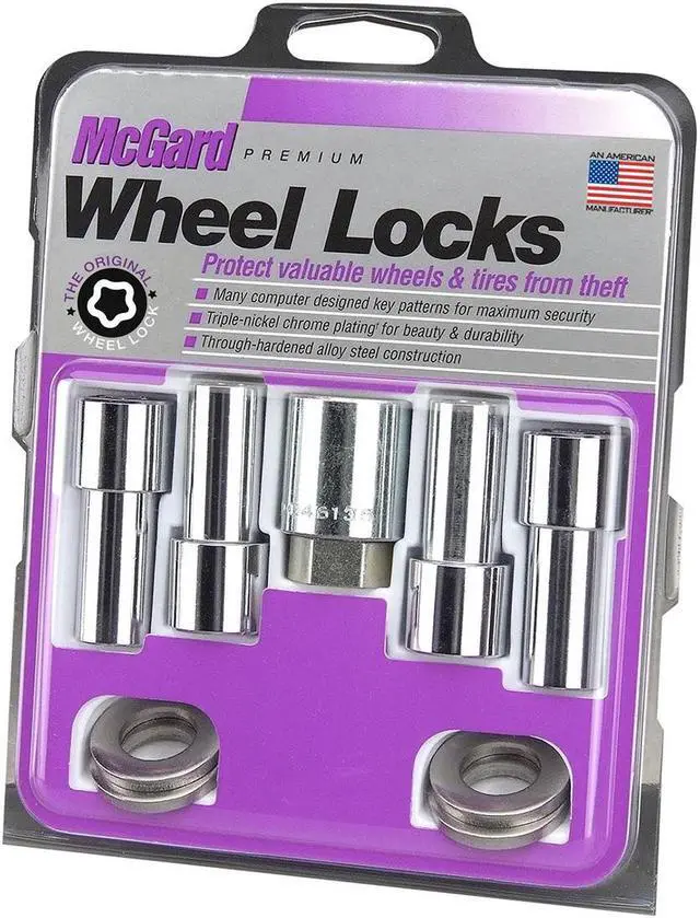 Alt view image 6 of 10 - McGard 23180 Chrome Extra Long Shank Wheel Lock Set (7/16"-20)