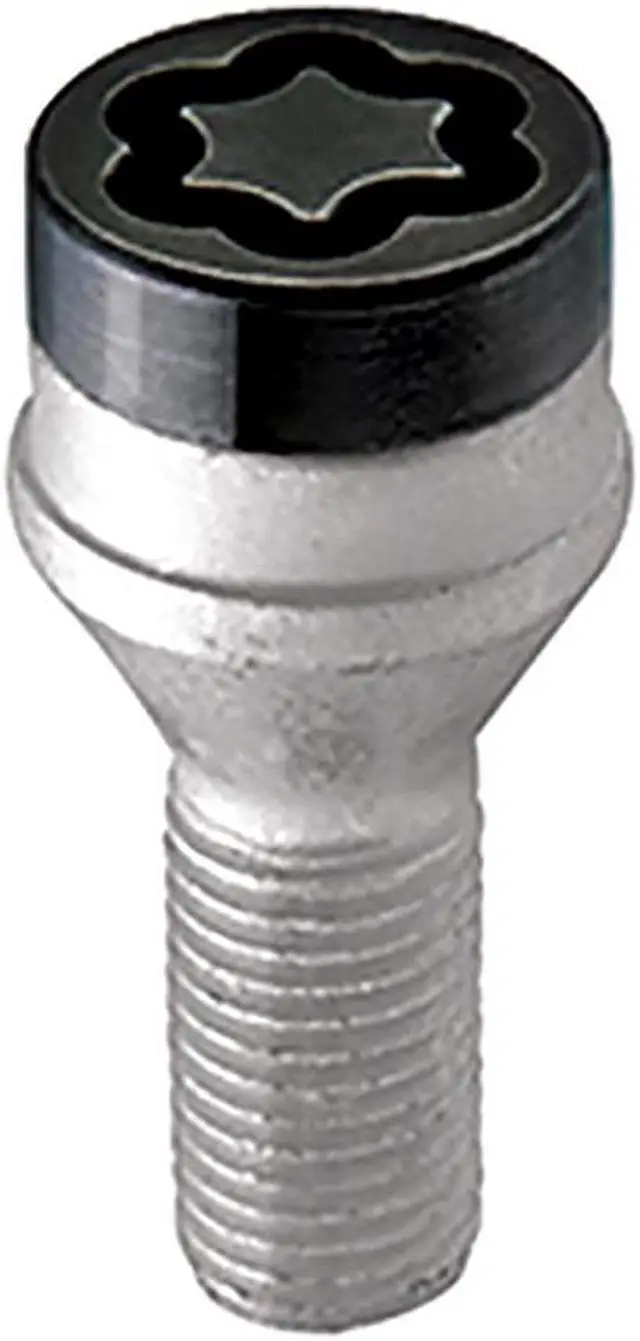 Alt view image 4 of 16 - McGard 27305 Chrome/Black Bolt Style Cone Seat Wheel Lock Set (M14 x 1.5)