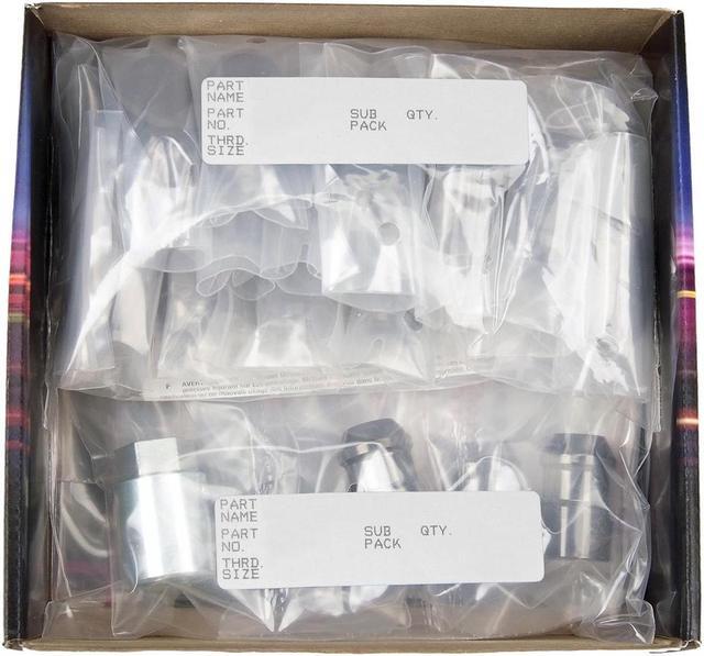 Alt view image 7 of 12 - McGard 84558 Chrome/Black Cone Seat Wheel Installation Kit; 5 Lug (M12 x 1.5)