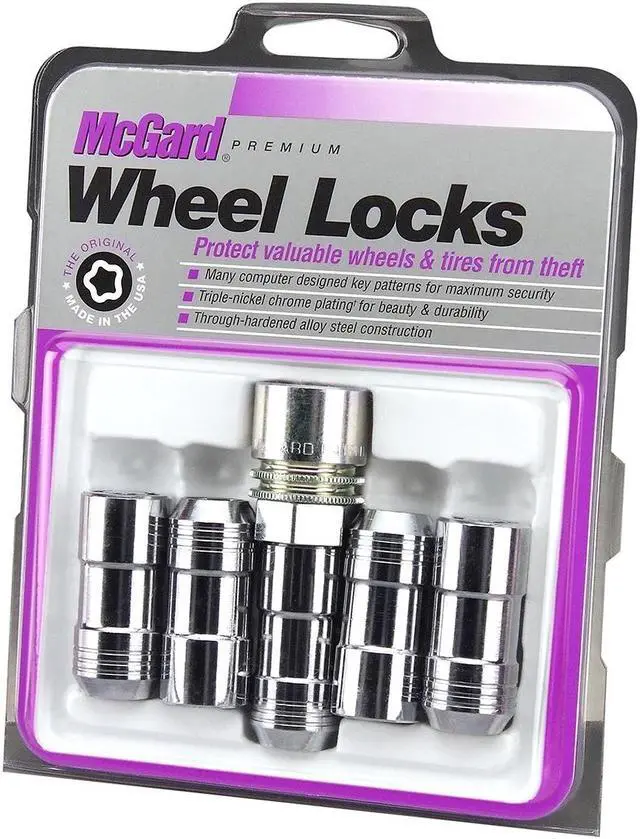 Alt view image 3 of 3 - McGard 24510 Chrome Cone Seat Wheel Lock Set (M14 x 1.5)