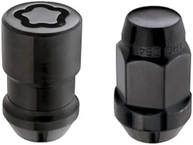 Alt view image 7 of 14 - McGard 84563BK Wrangler Chrome/Black Bulge Cone Seat Install Kit (1/2"-20)