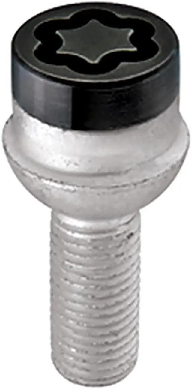 Alt view image 3 of 8 - McGard 28374 Black Chrome Bolt Radius Seat Wheel Lock Set - M14x1.5 (17mm)
