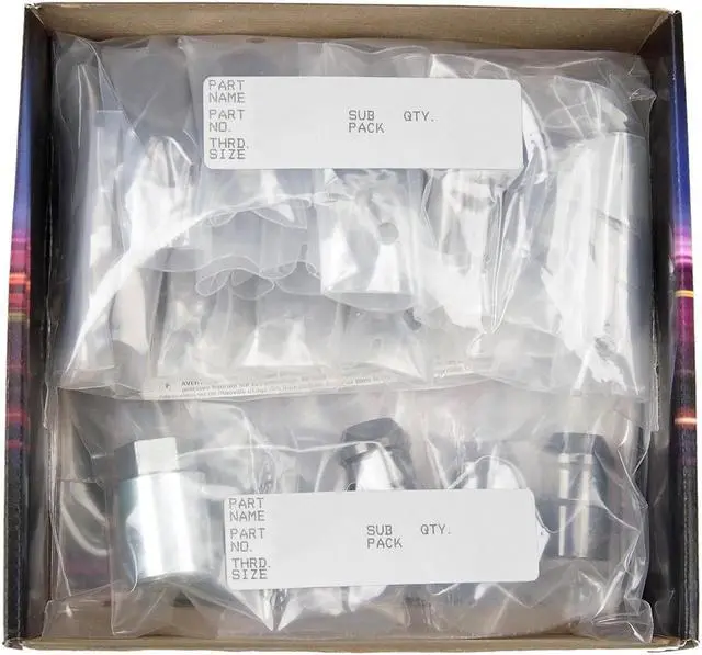 Alt view image 4 of 5 - McGard 84531 Chrome/Black Cone Seat Wheel Installation Kit; 5 Lug (1/2"-20)