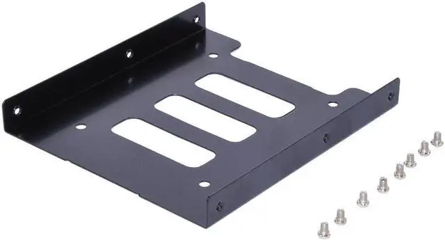 Alt view image 6 of 7 - SSD Metal Mounting Bracket 2.5 to 3.5 Hard Drive Bracket Kit Adapter SSD HDD Holder with Screws (2 Pack)