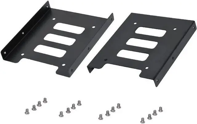 Main image of SSD Metal Mounting Bracket 2.5 to 3.5 Hard Drive Bracket Kit Adapter SSD HDD Holder with Screws (2 Pack)