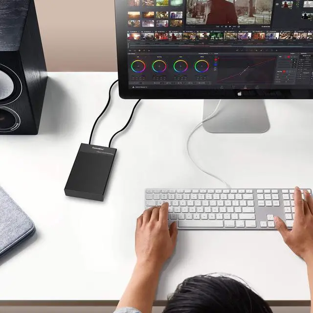 Alt view image 7 of 7 - Tccmebius External Hard Drive Enclosure USB 3.0 to SATA Docking Station for 2.5/3.5 Inch SATA I/II/III HDD SSD, Up to 10TB, Support UASP & Automatic Sleep Function, Tool-Free (TCC-S8)