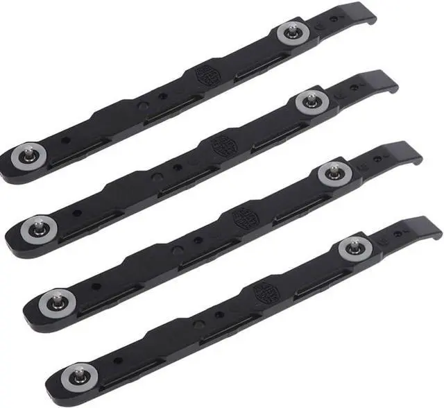 Main image of 4 Pack Chassis Hard Drive Mounting Plastic Rails Black